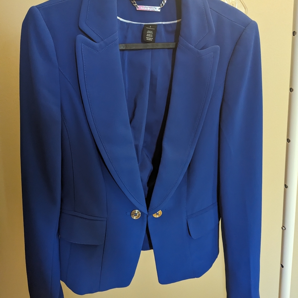 White house Black market blue jacket